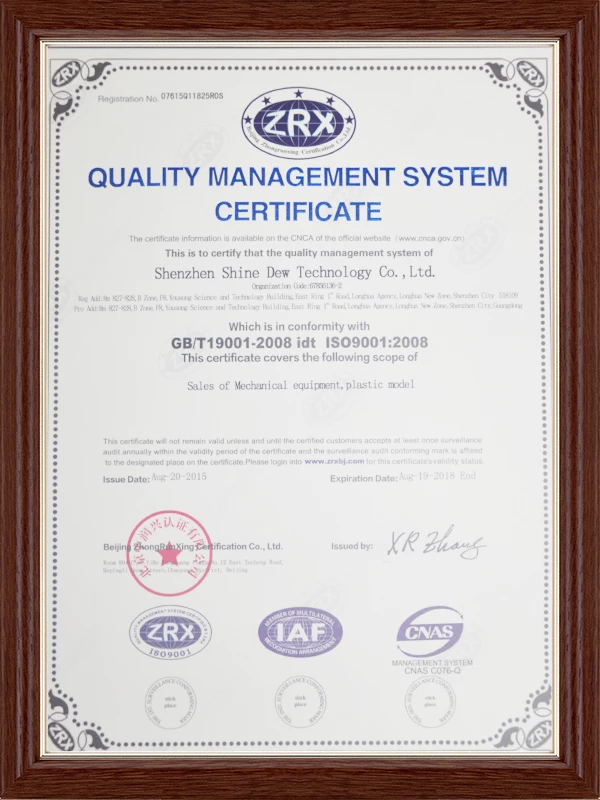 SGS Certificate