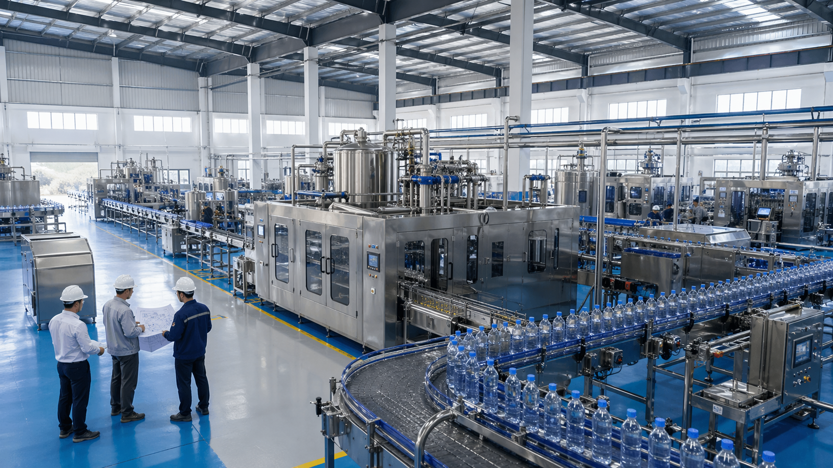 Turnkey beverage factory construction and layout planning