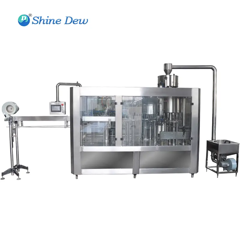 Monoblock 3-in-1 Full-Automatic Pure/Mineral Water Filling Machine for PET Bottles